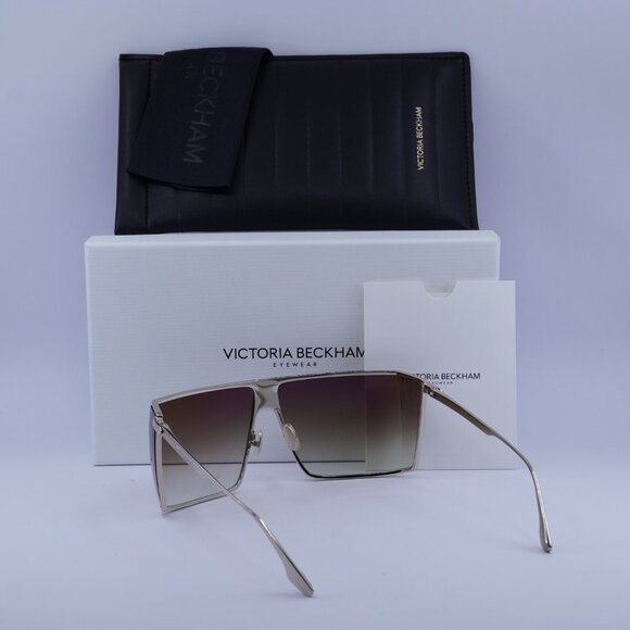 Victoria Beckham VB249S 714 Rectangle Sunglasses – Gold/Brown Gradient - Picture 5 of 9